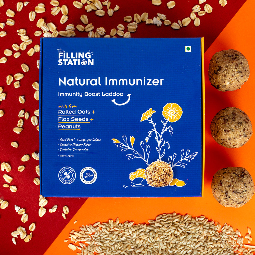 Natural Immunizer - Rolled Oats Flax Seed Laddoo
