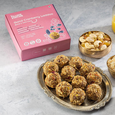 Healthy Laddoo Combo duo - Healthy Heartbeat Laddoo & Gond Cranberry Laddoo (500 Gm)