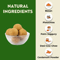 Assorted Guilt Free Laddoo - Besan Pistachio Laddoo + Coconut Cashew Laddoo + Moongdal Cranberry Laddoo (250 gms)