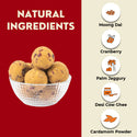 Guilt Free Happiness Box Combo - Besan Pistachio Laddoo (250 Gms) + Moongdal Cranberry Laddoo (250 Gms) + Coconut Cashew Laddoo (250 Gms)