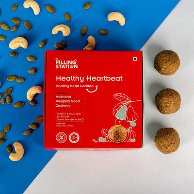 Healthy Heartbeat - Makhana Pumpkin Seed Cashew Laddoo (Per pc)