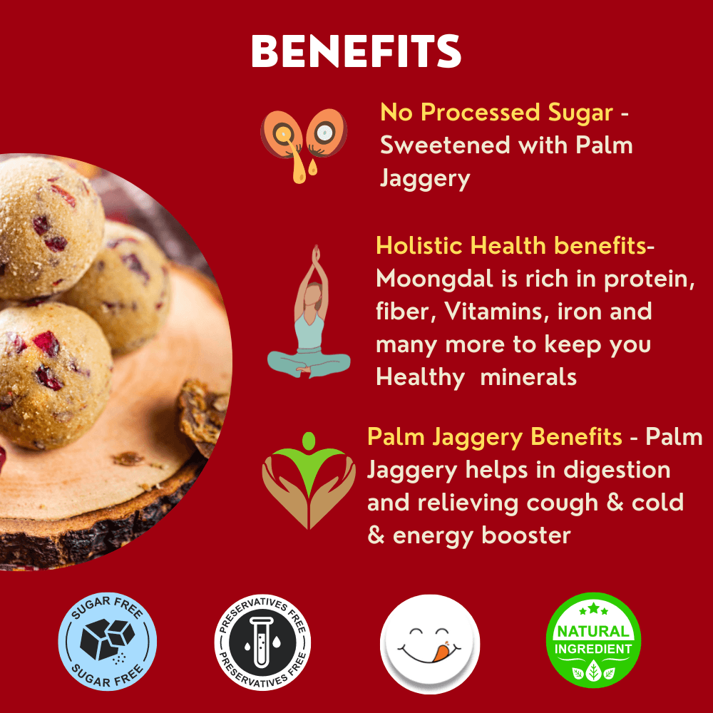 Moong Dal Cranberry Ladoo(Per pc)