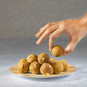 Assorted Guilt Free Laddoo - Besan Pistachio Laddoo + Coconut Cashew Laddoo + Moongdal Cranberry Laddoo (250 gms)