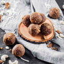 Coconut Cashew Pure Desi Ghee Laddoo Sweetened with Palm Jaggery